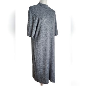 Vtg Russian Made Wool Blend Sweater Dress XL I.K.C. For Country Wear